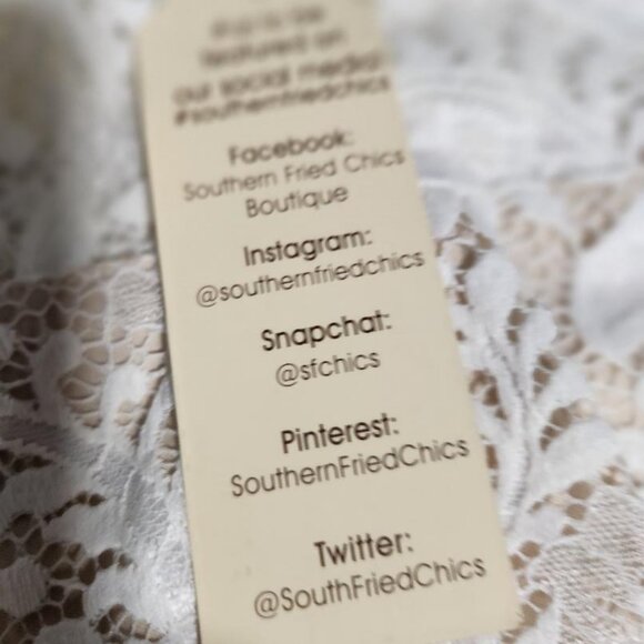 NWT Southern Fried Chics Lace long Sleeve Wedding Dress Hi-Lo Sz XXXL MSRP$150 - Picture 5 of 13